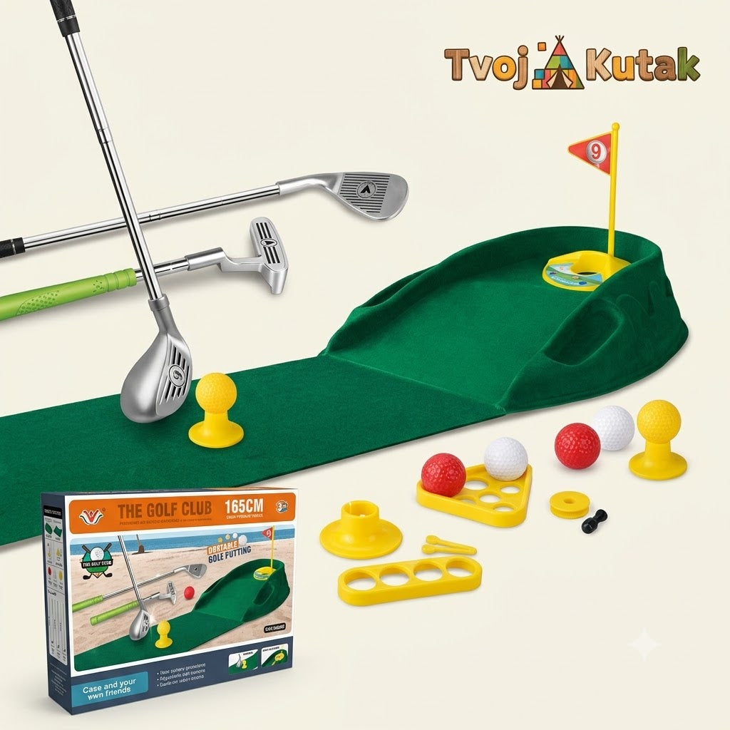Dečiji Mini Golf Set sa Stazom i Preprekama