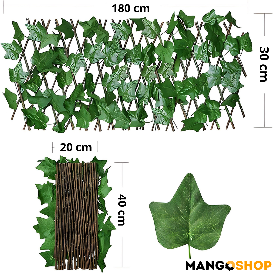 Proširiva dekorativna baštenska ograda od lišća - za terasu i vrt