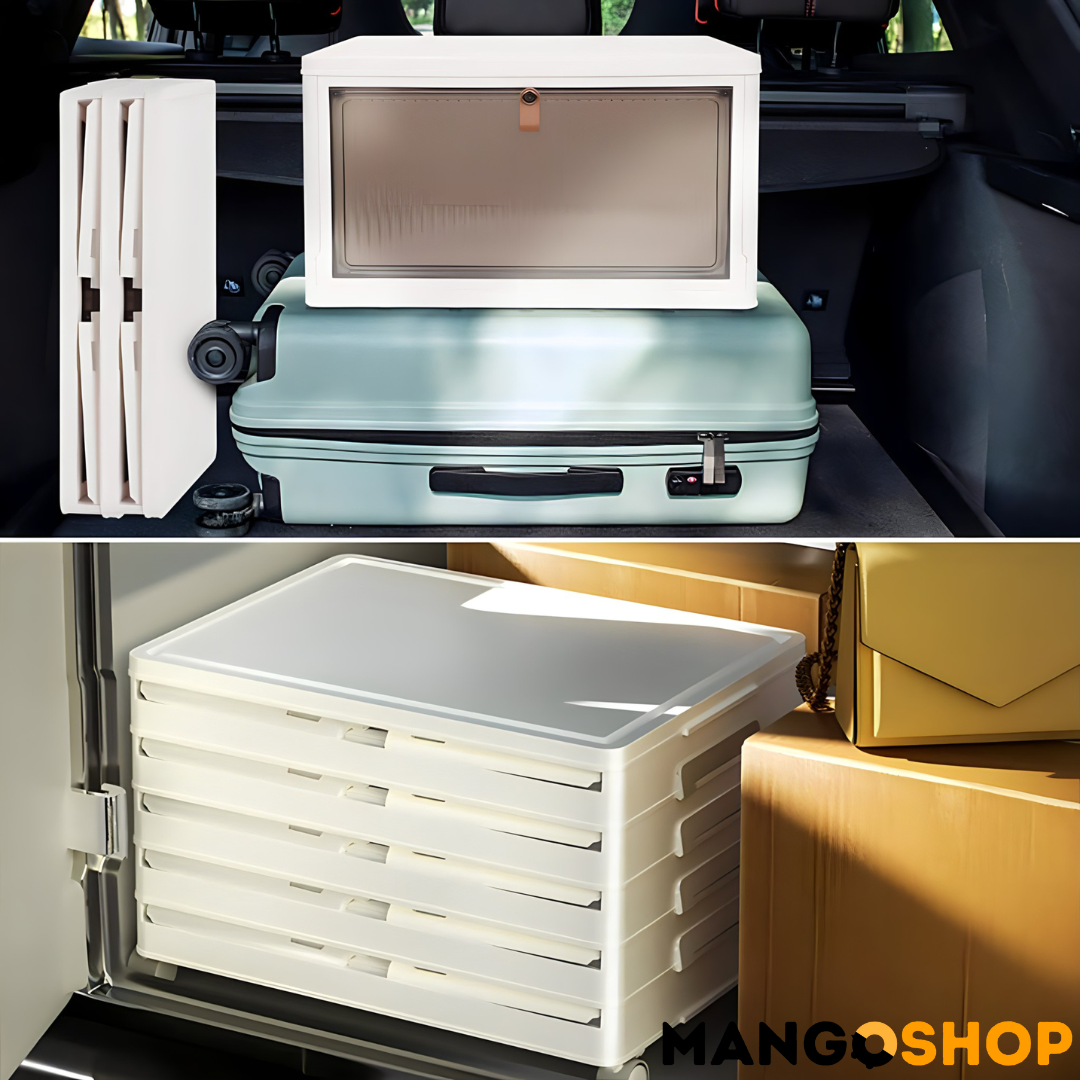 Sklopiva kutija za odlaganje sa poklopcem - za organizaciju obuće, igračaka i sličnog