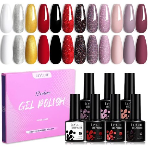 Lilycute UV/Led gel lakovi – 12 kom, 2 seta boja
