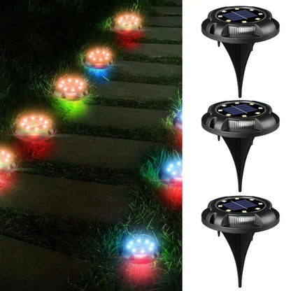 DiscLight solarna RGB lampe – 4 kom