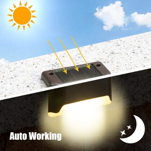 Solarne LED lampe za ogradu – set od 4 komada