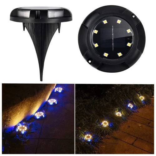 DiscLight solarna RGB lampe – 4 kom