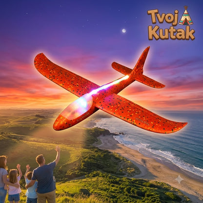 Sklopivi Pena Avion Glajder (Standard ili LED Svetleći)