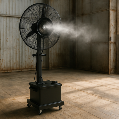 Ventilator sa raspršivačem vode - za kafiće, restorane, bašte