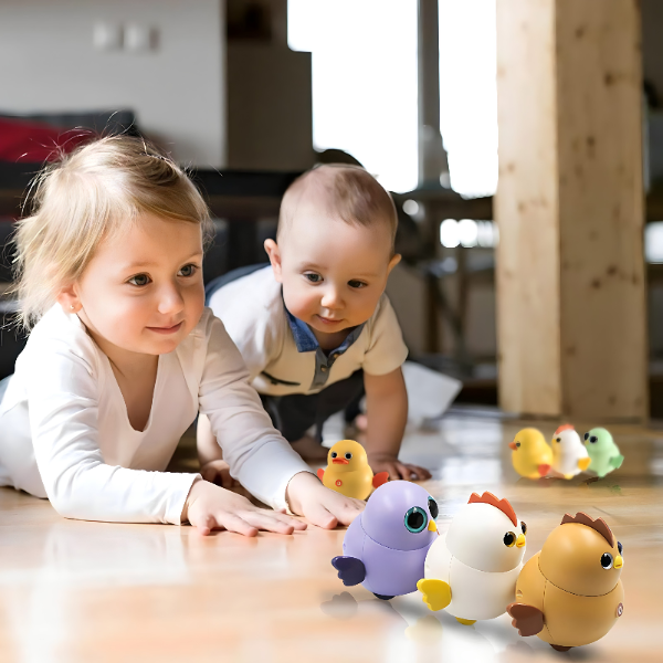 Veseli pilići koji se ljuljaju - 3 pileta