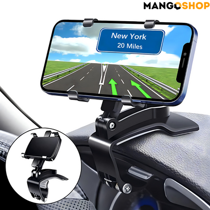 Auto držač za telefon sa štipaljkom za sigurno pričvršćivanje – 360° rotacija