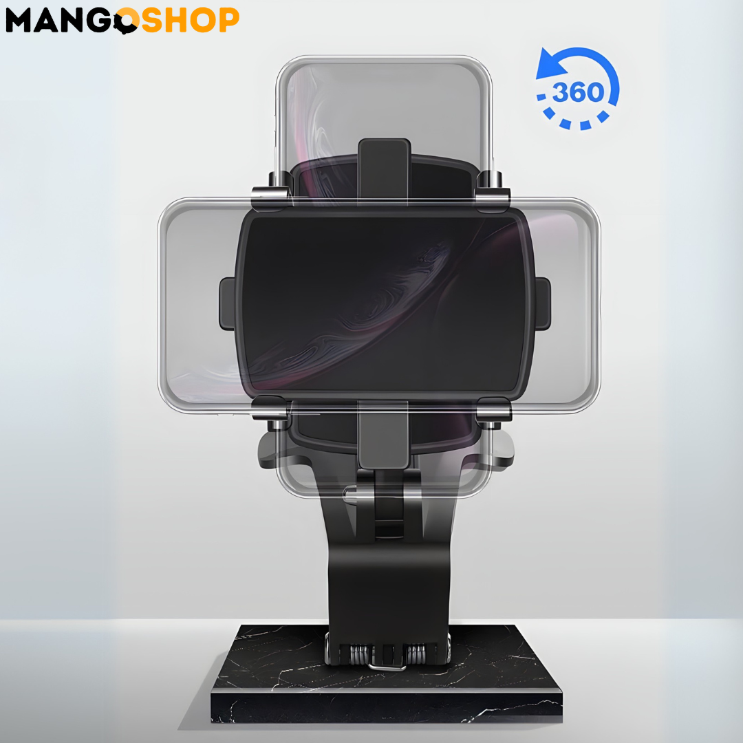 Auto držač za telefon sa štipaljkom za sigurno pričvršćivanje – 360° rotacija