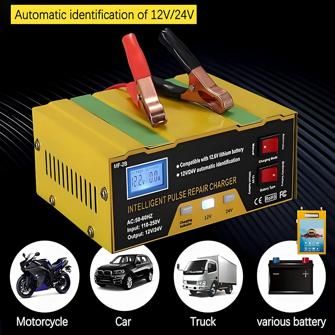Automatski punjač akumulatora 12–24V