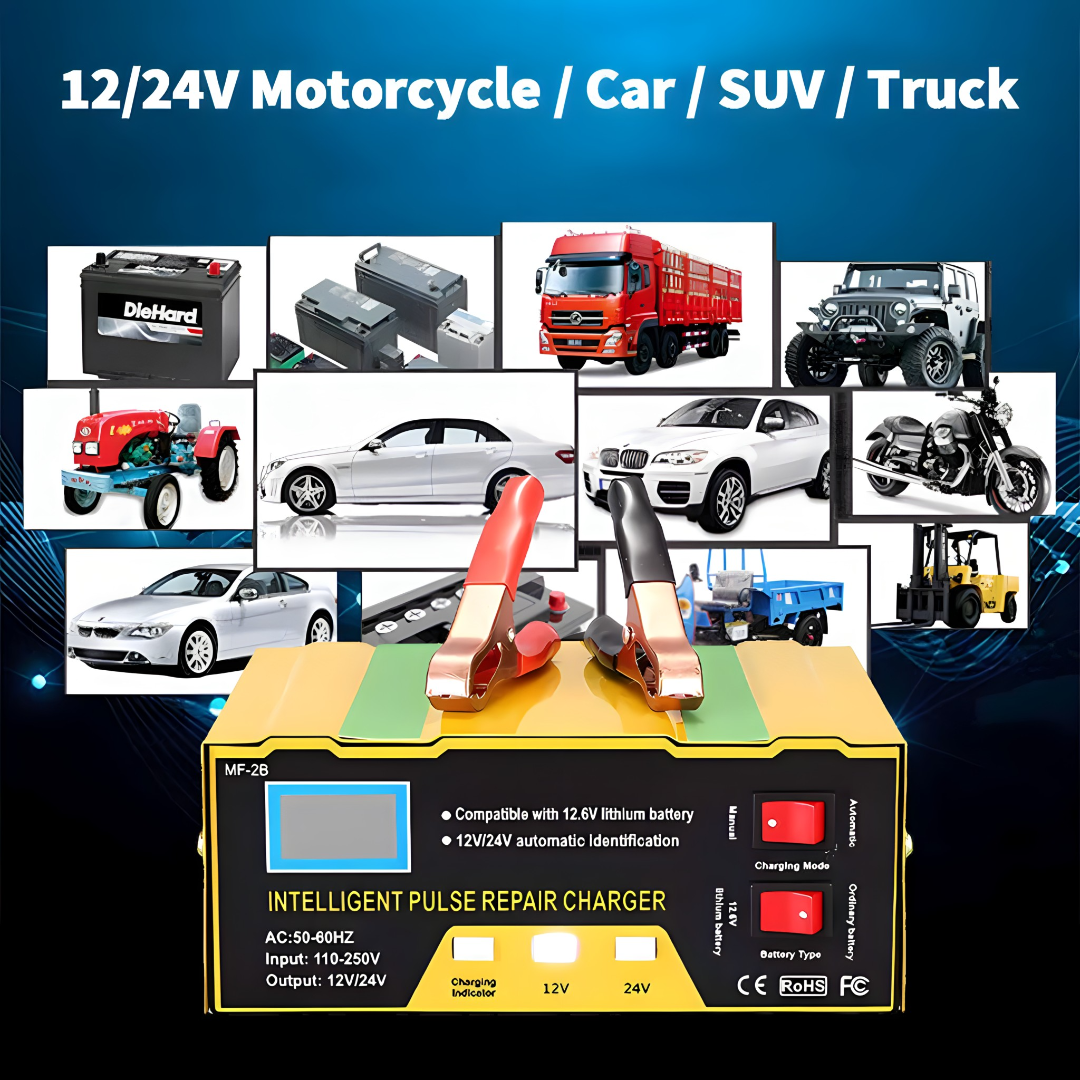 Automatski punjač akumulatora 12–24V