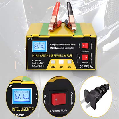 Automatski punjač akumulatora 12–24V