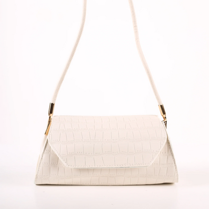 Bela reljefna torbica KA043