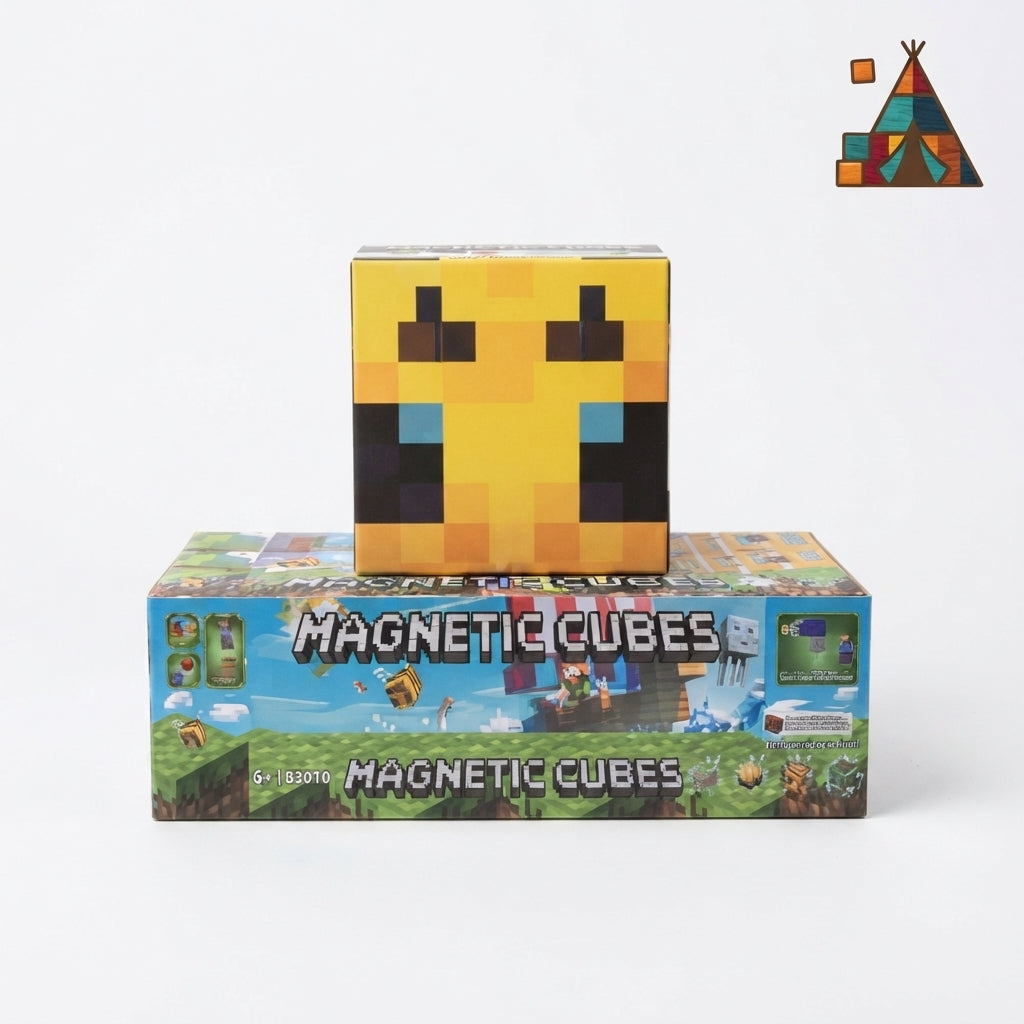 Minecraft Bee pčela magnetna kocka igračka magnetne kocke 120 komada sa svetlom