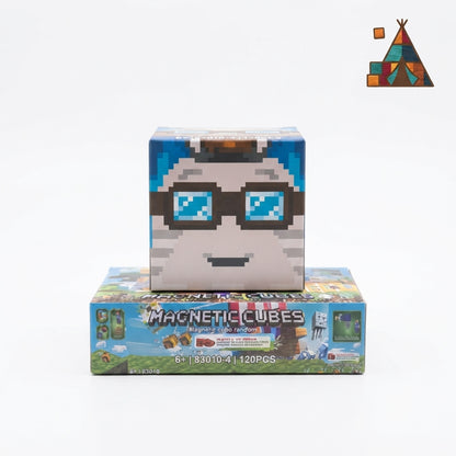 Minecraft Ghost sa naočarima magnetne kocke 120 komada sa svetlom
