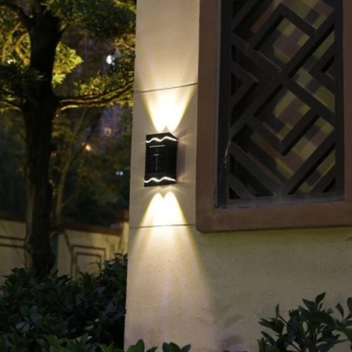 Solarne zidne dvostrane lampe – 4 kom