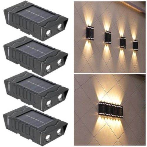 Solarne zidne dvostrane lampe – 4 kom