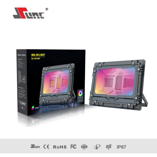 Profesionalni solarni RGB reflektor + daljinski 100W/200W/300W