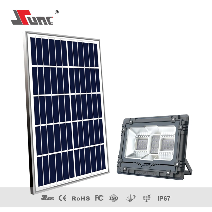 Profesionalni solarni RGB reflektor + daljinski 100W/200W/300W