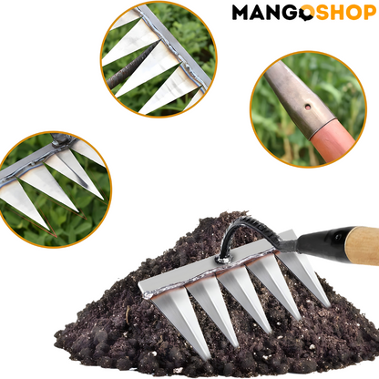 2u1 Motika i grabulja za baštu – Višenamenski ručni kultivator za uklanjanje korova