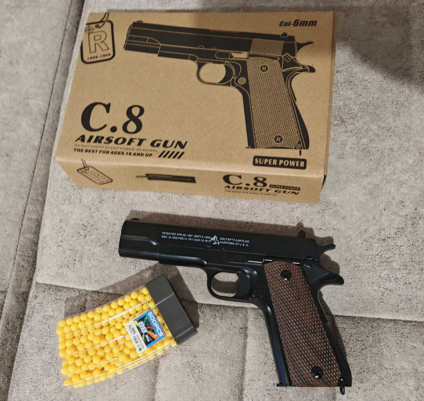 Metalna Replika C8 i Polumetalna C19+ | 500 kuglica