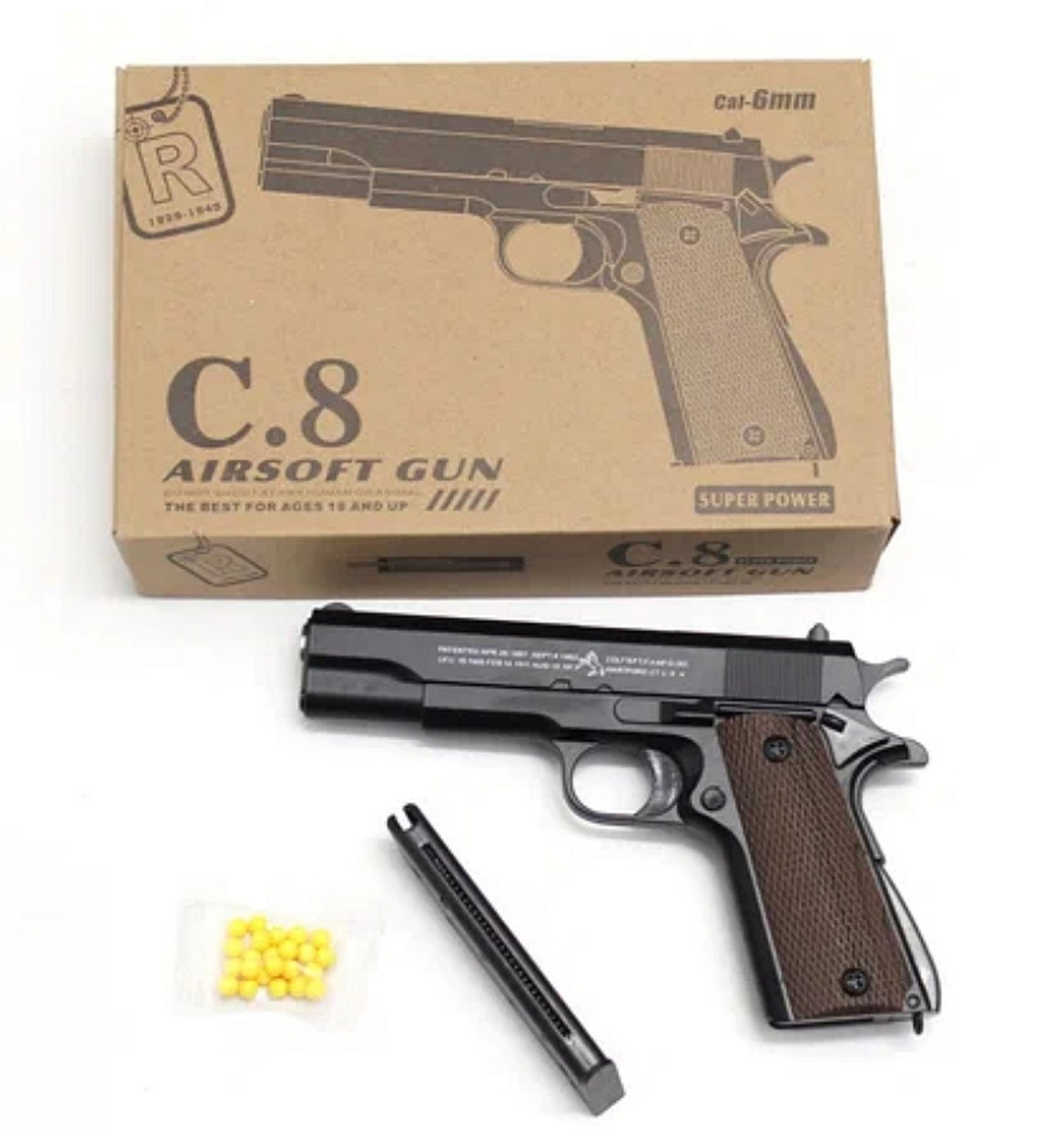 Metalna Replika Airsoft C8 + 500 kuglica