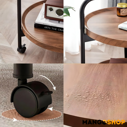 Pokretni bočni okrugli stočić