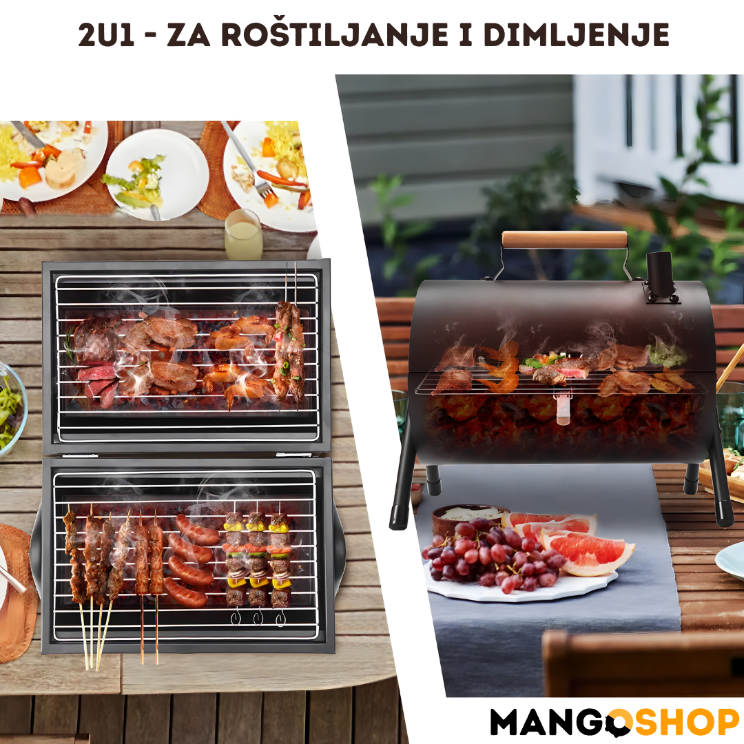 Prenosivi roštilj na ugalj