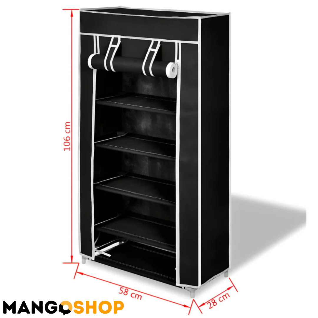 Prenosivi stalak za cipele sa pokrivačem - do 18 pari obuće