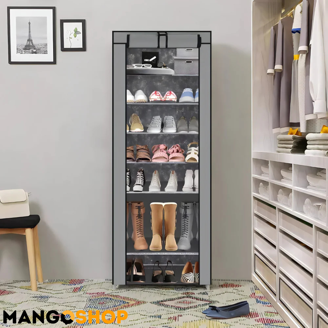 Prenosivi stalak za cipele sa pokrivačem - do 18 pari obuće