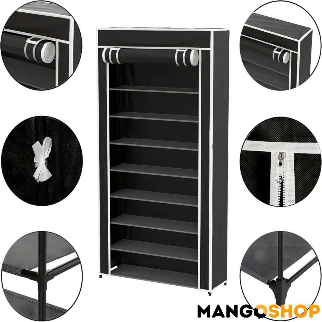 Prenosivi stalak za cipele sa pokrivačem - do 18 pari obuće