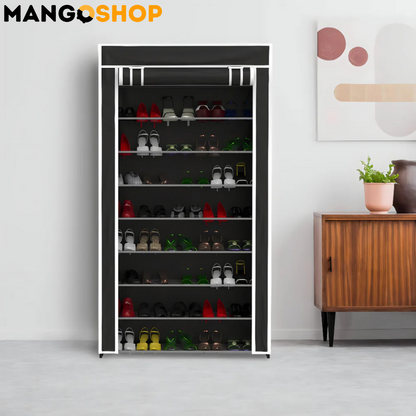 Prenosivi stalak za cipele sa pokrivačem - do 18 pari obuće