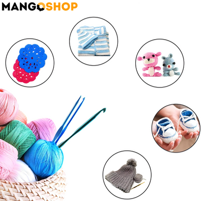 Profesionalni set za heklanje – Komplet od 50 delova za pletenje i ručne radove