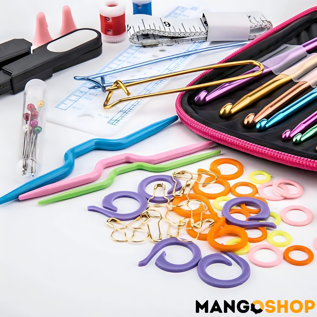 Profesionalni set za heklanje – Komplet od 50 delova za pletenje i ručne radove