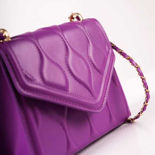 Purple kockasta torbica KA024