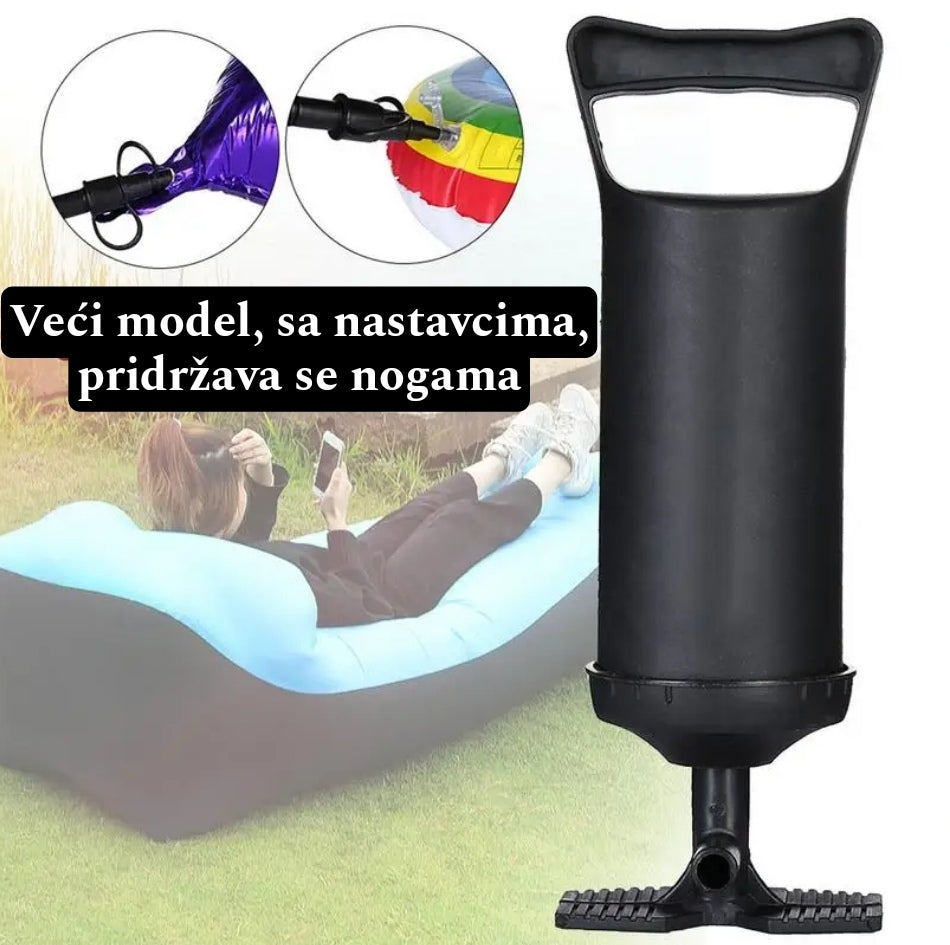 Ručna pumpica za šlaufe, bazene (veći model sa nastavcima)