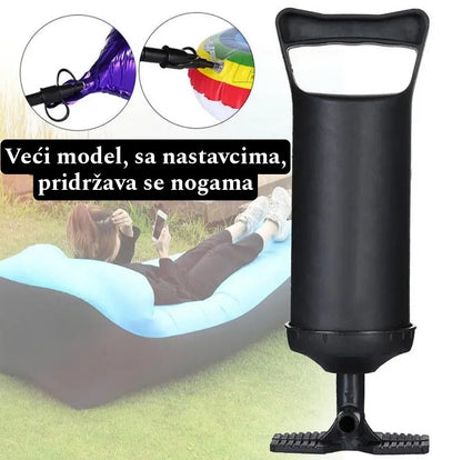Ručna pumpica za šlaufe, bazene (veći model sa nastavcima)