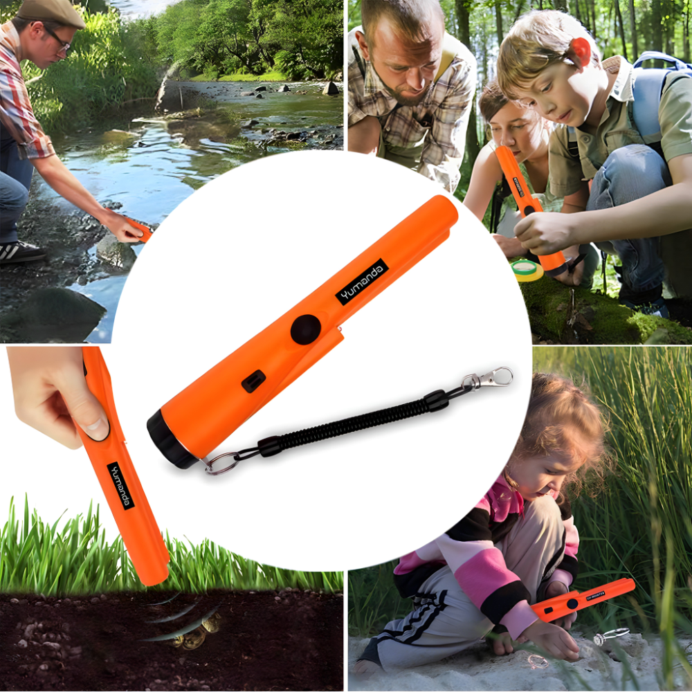 Ručni detektor metala sa zvučnim signalima, vibracijom i LED svetlom