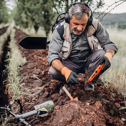 Ručni detektor metala sa zvučnim signalima, vibracijom i LED svetlom