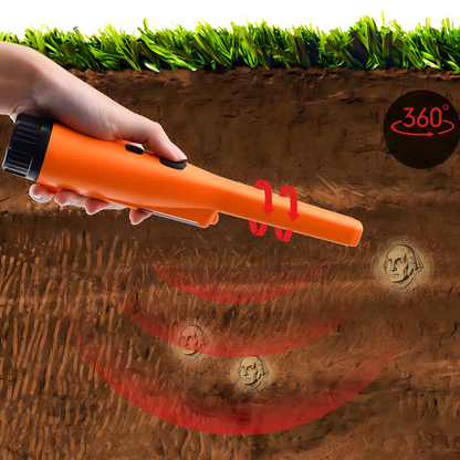 Ručni detektor metala sa zvučnim signalima, vibracijom i LED svetlom