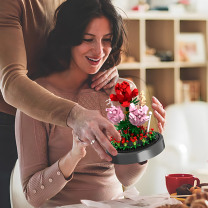 Set kockica za sklapanje ruža sa postoljem i kupolom - 596 delova