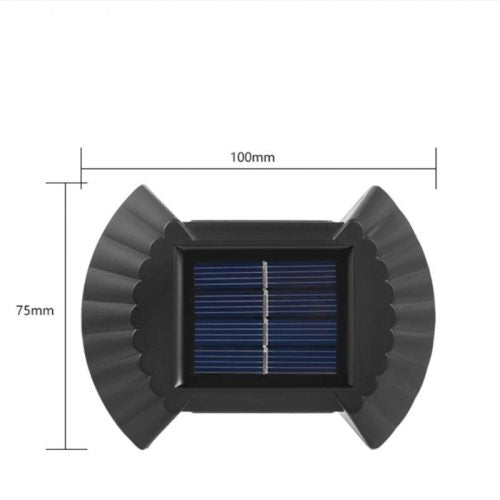 Solarne zidne dvostrane lampe – Set od 4 komada