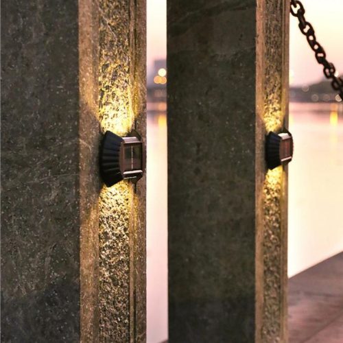 Solarne zidne dvostrane lampe – Set od 4 komada