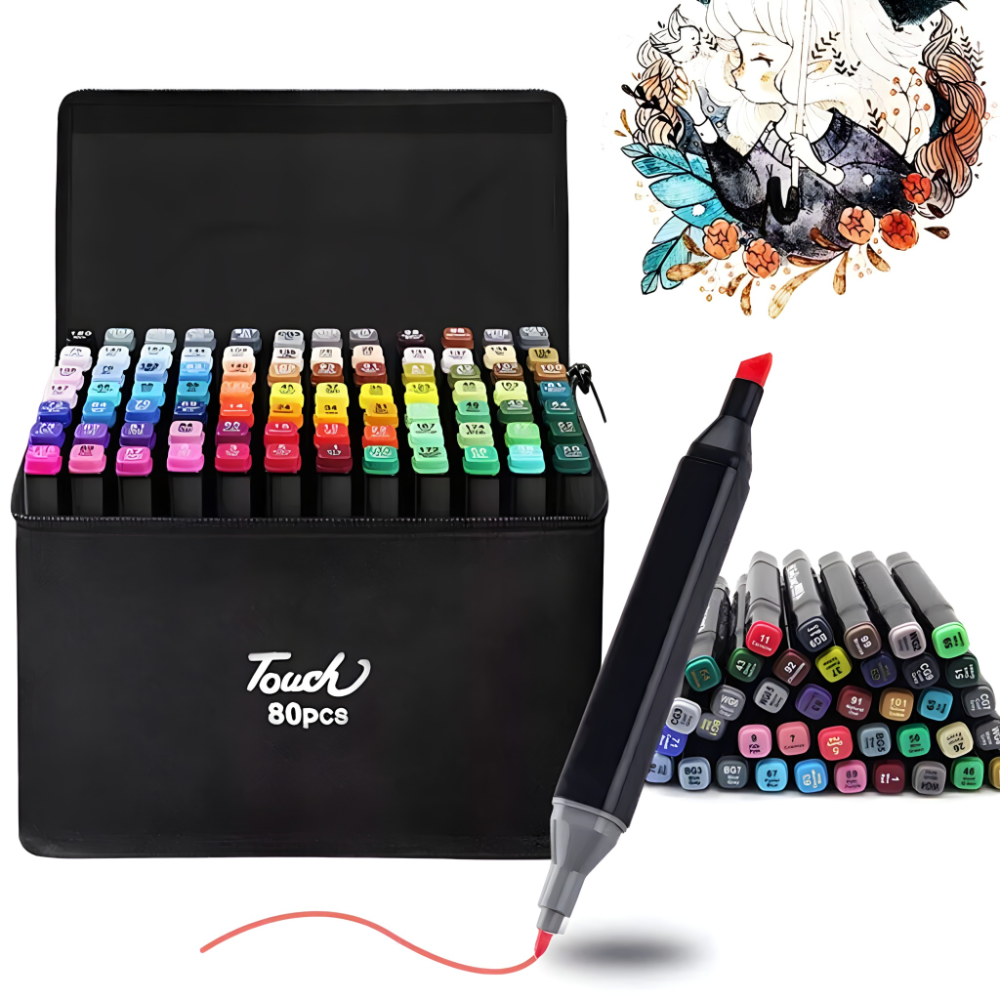 Set od 80 dvostranih markera