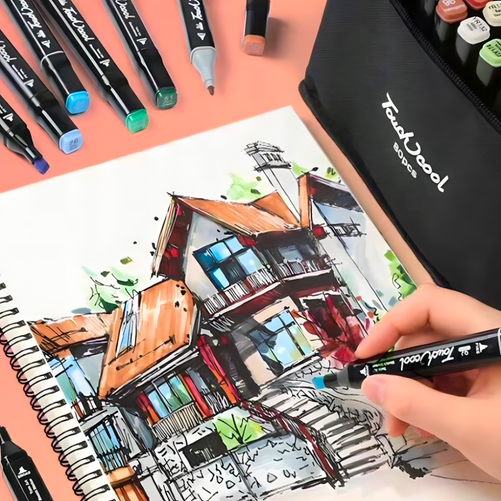 Set od 80 dvostranih markera