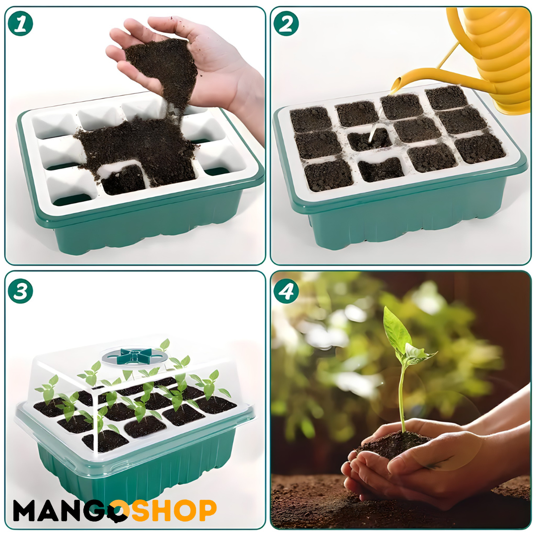 Set za rasad i klijanje biljaka sa podesivom ventilacijom