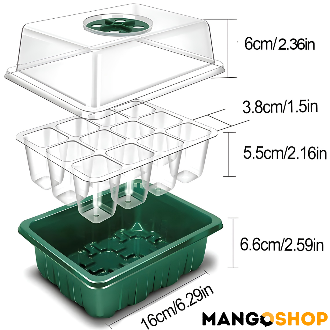 Set za rasad i klijanje biljaka sa podesivom ventilacijom