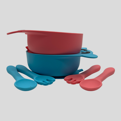 Silikonska činija sa priborom