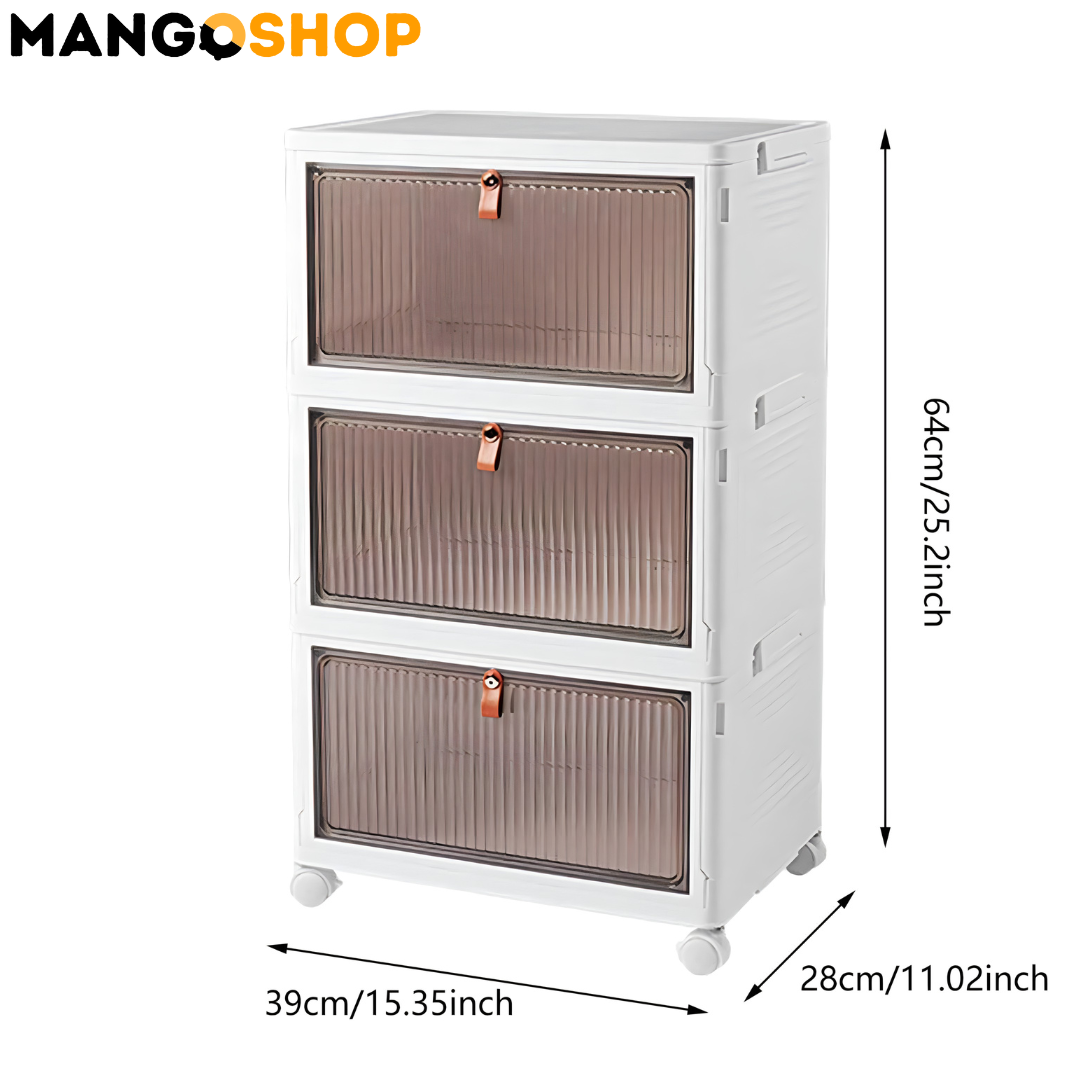 Sklopiva kutija za odlaganje sa poklopcem - za organizaciju obuće, igračaka i sličnog