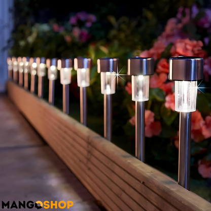 Solarne lampe od nerđajućeg čelika 6 komada