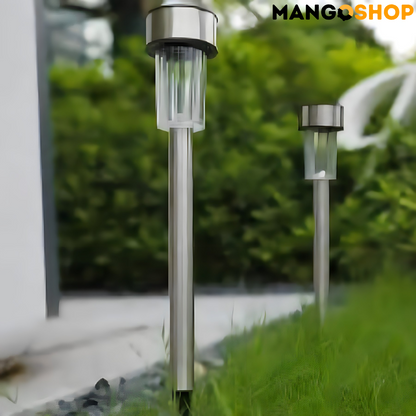 Solarne lampe od nerđajućeg čelika 6 komada